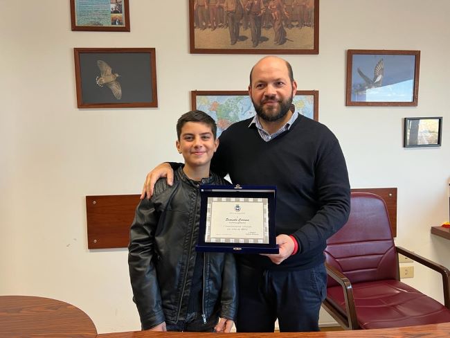 Gallipoli, shield for the young actor Samuel Carino